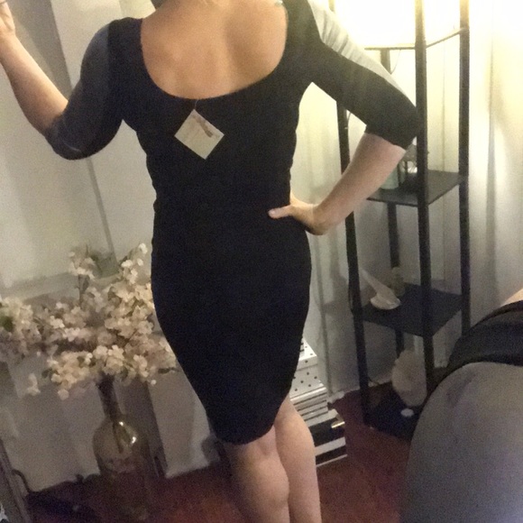 Bodycon Black & Silver Party Dress - Picture 4 of 8